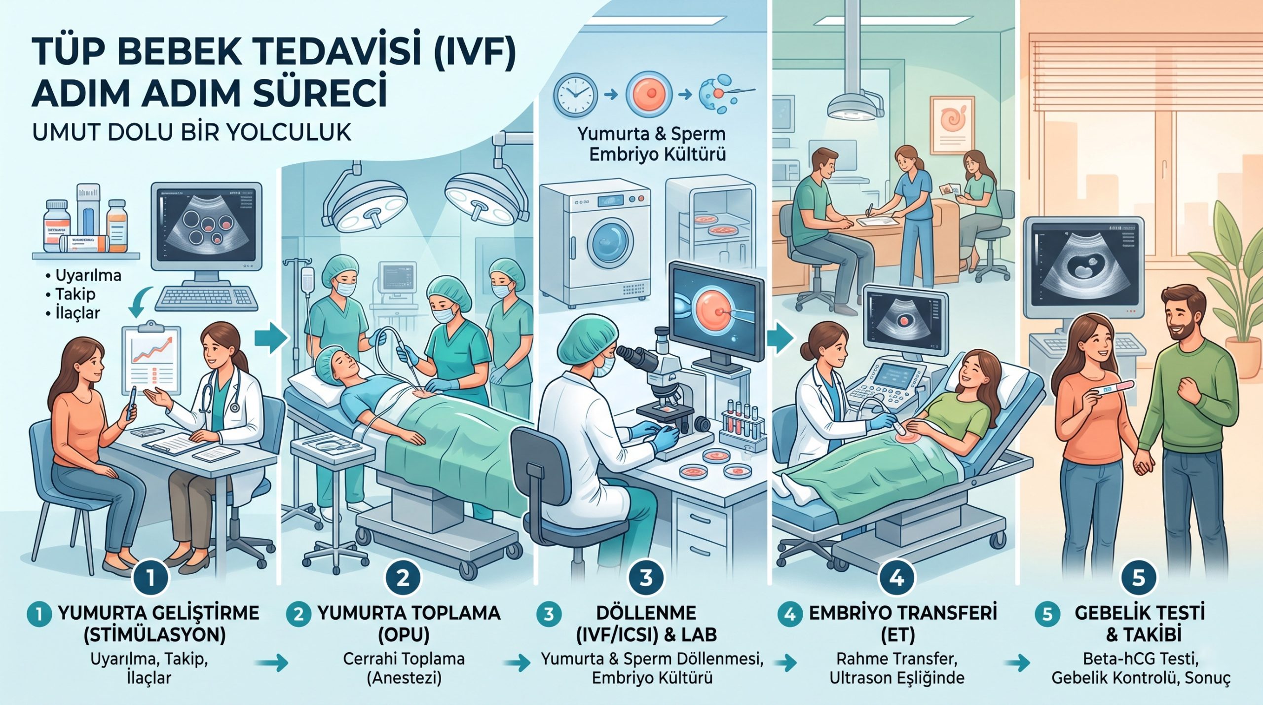Tüp Bebek Tedavisi Adım Adım Süreçleri